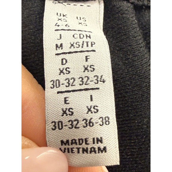 Adidas Snap Track Pants Black White 3 Stripe Tearaway Joggers Womens XS Retro - Picture 6 of 10